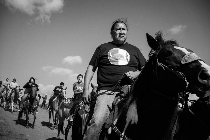 The result of Annabelle Marcovici's photos at the Standing Rock encampment "is a portrait of everyday life under extraordinary circumstances, behind the public rallies and ceremonies. . . . ." (Credit: Annabelle Marcovici)